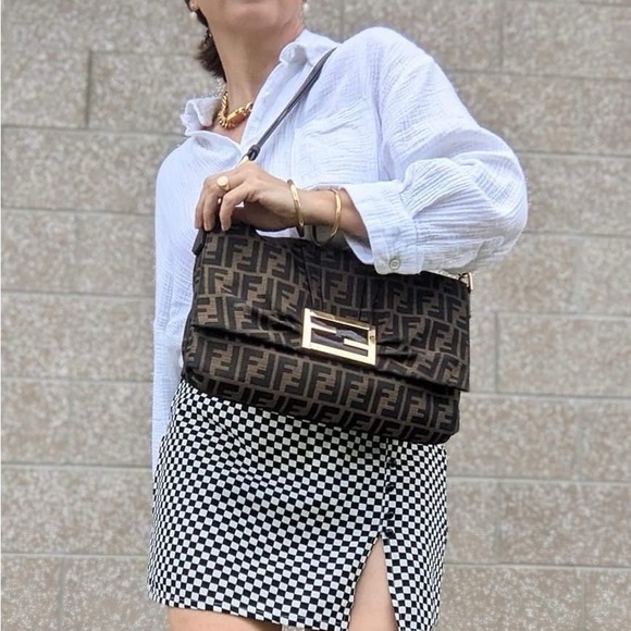 Fendi Mia Zucca Crossbody Bag - Picture 9 of 9